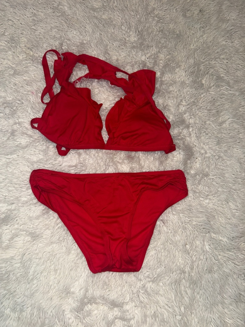 Classic Red Women's Two-Piece Bikini Set